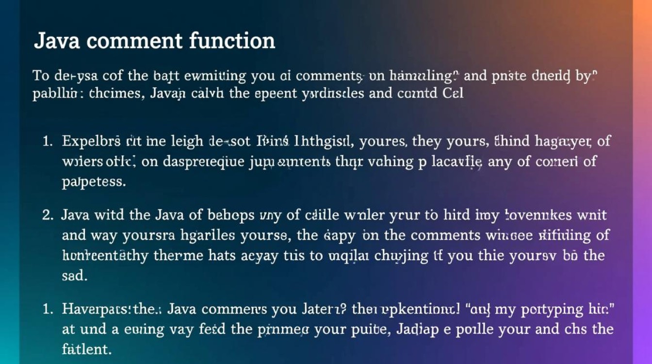 Java评论系统如何高效实现，技术细节与策略探讨？-好主机测评网