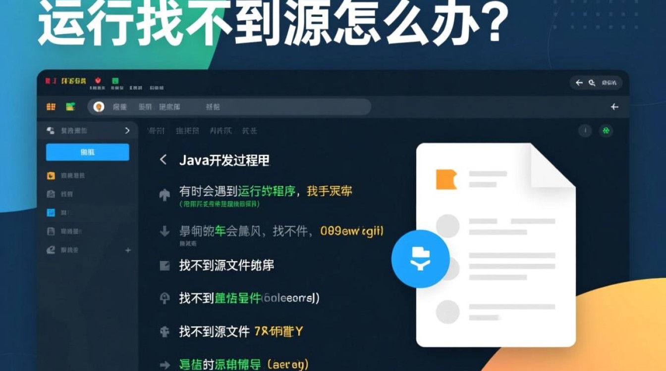 Java运行时找不到源代码，如何定位并解决源文件缺失问题？