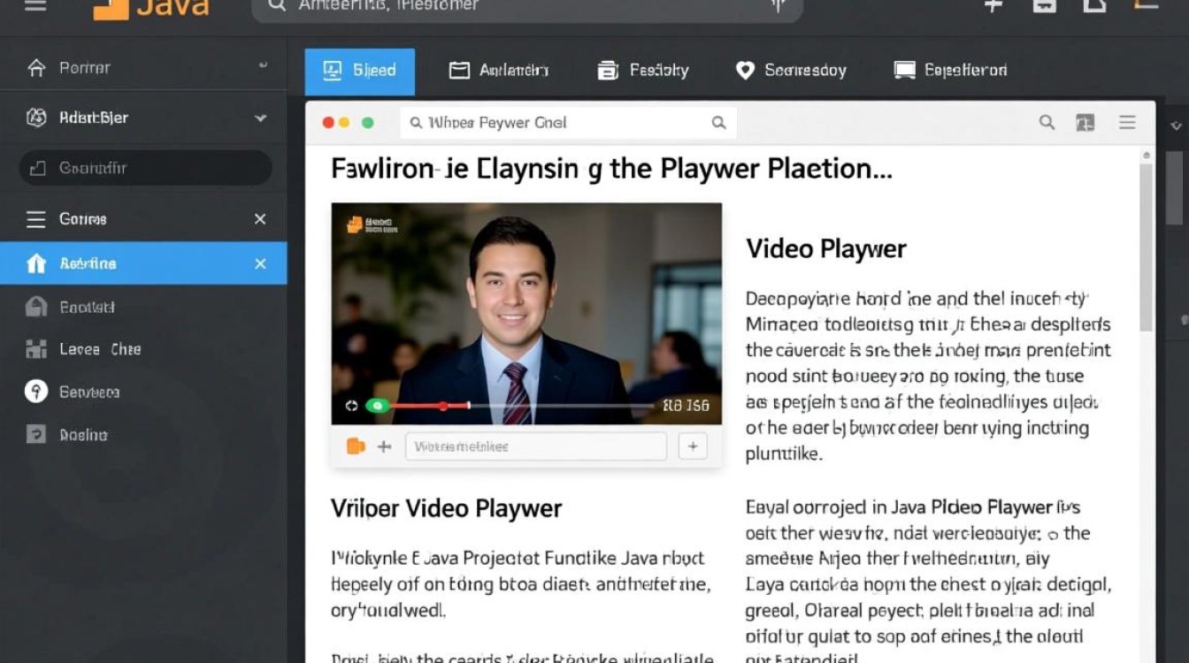 Java中如何将视频片段嵌入到应用程序中？详细教程与实现方法？