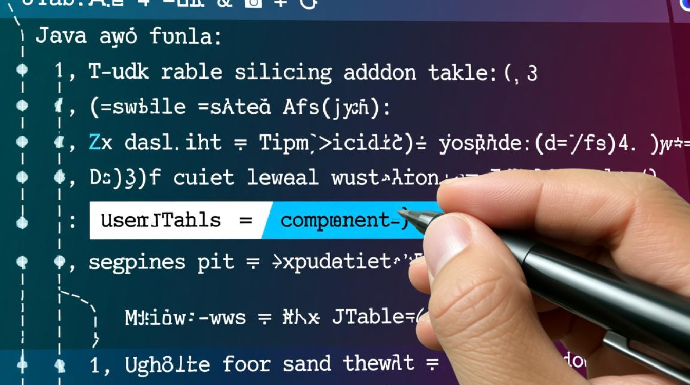 Java程序中如何高效地实现并添加表格功能？
