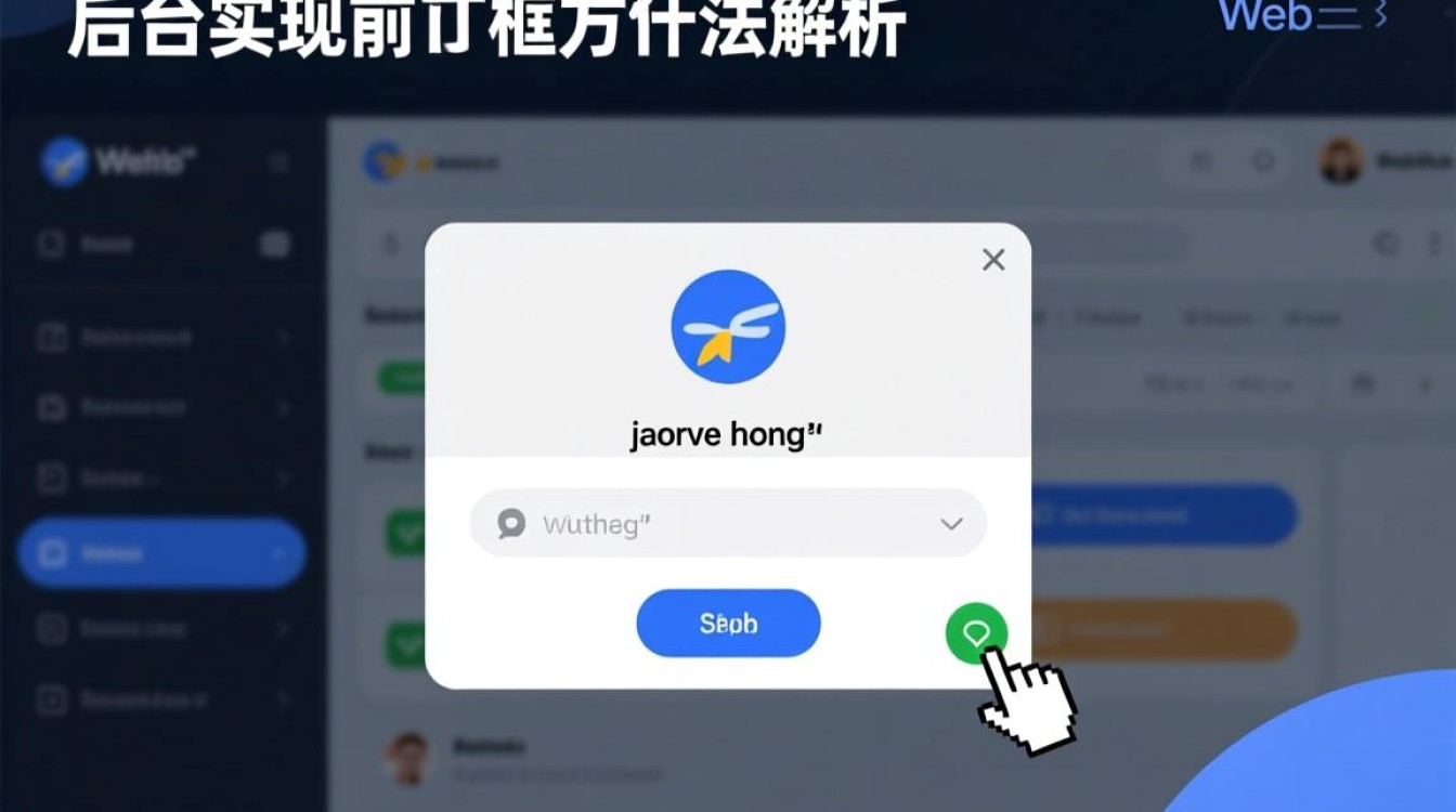 Java后台如何实现让前端页面弹出对话框的功能？