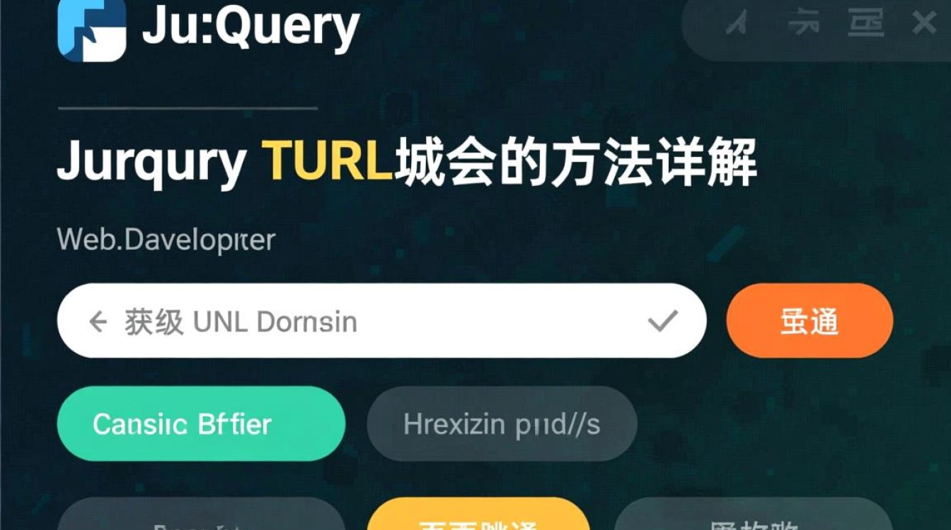 如何仅用jQuery高效获取并解析URL域名？
