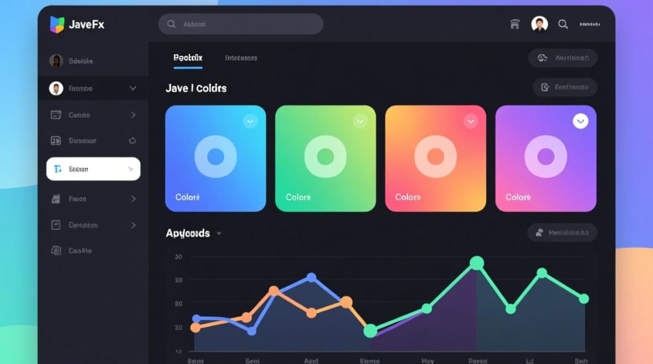 JavaFX中如何精确设置和调整不同组件的颜色？
