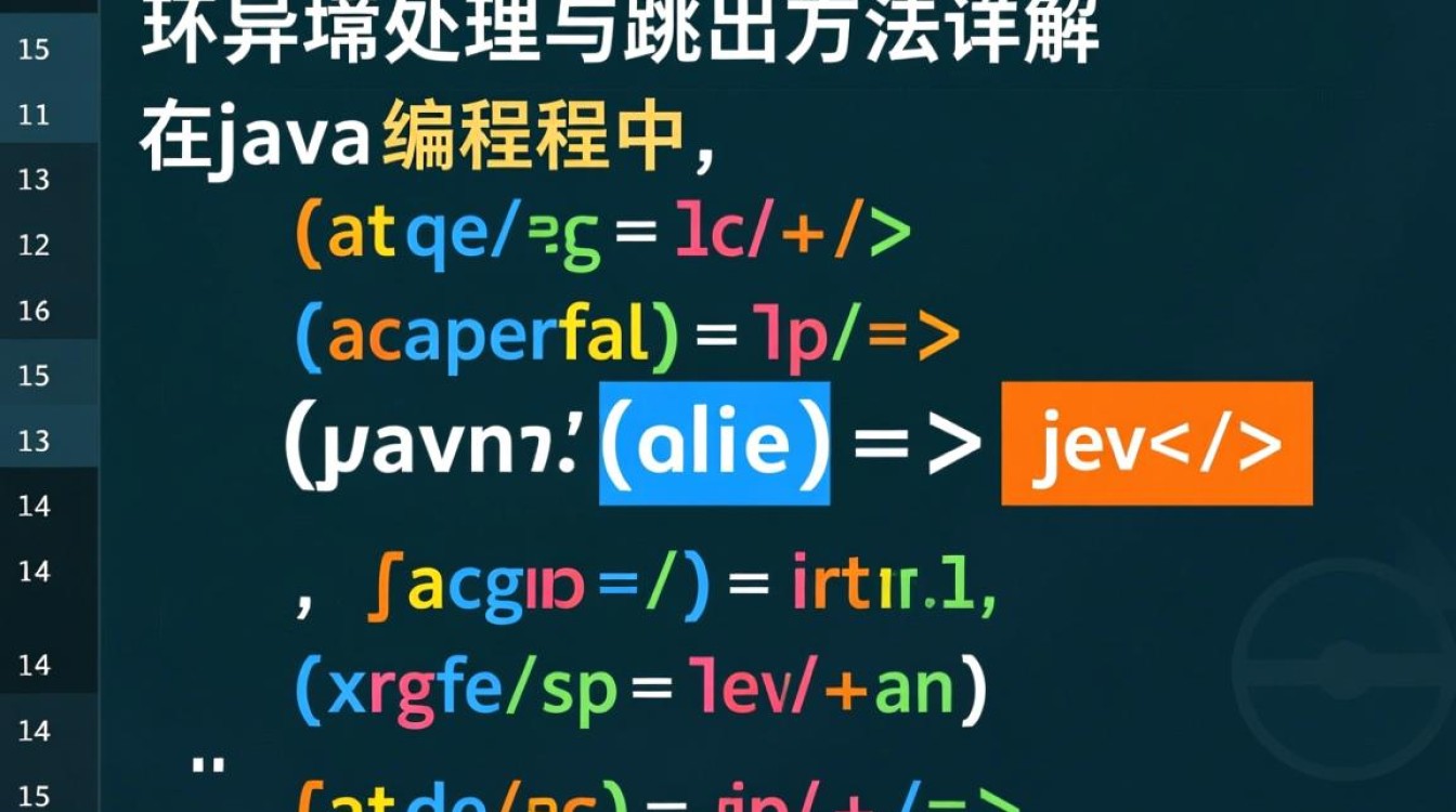 Java循环中遇到异常，如何优雅地跳出循环并处理异常？