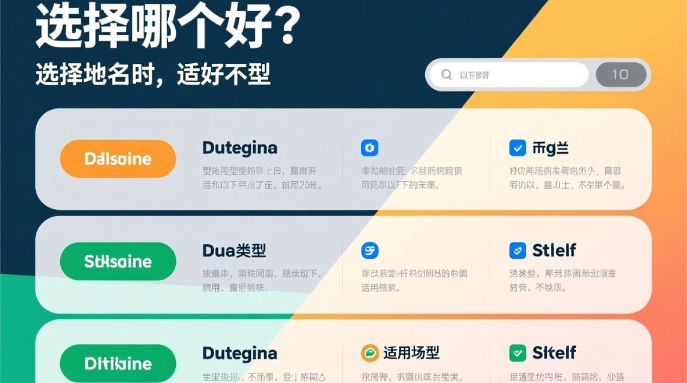 不同域名类型如何比较优劣？选择哪个类型更适合我的网站？