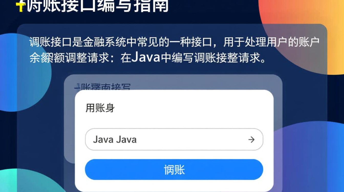 Java调账接口编写步骤详解及关键点有哪些？