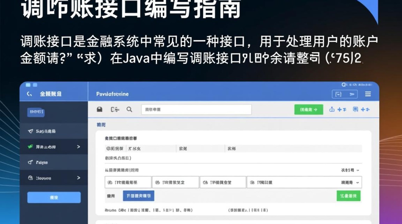 Java调账接口编写步骤详解及关键点有哪些？