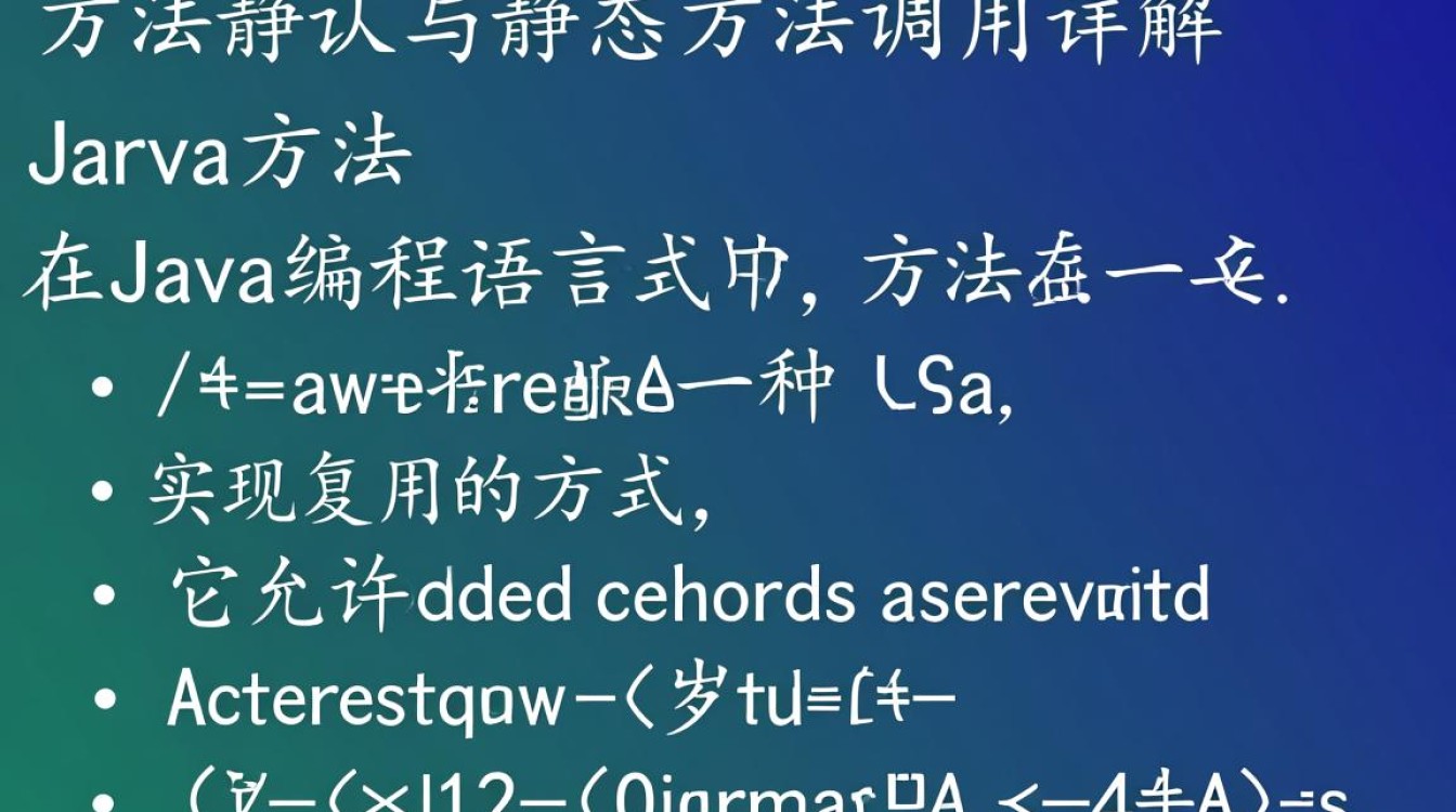 Java中为何静态方法调用如此关键，与普通方法有何不同之处？