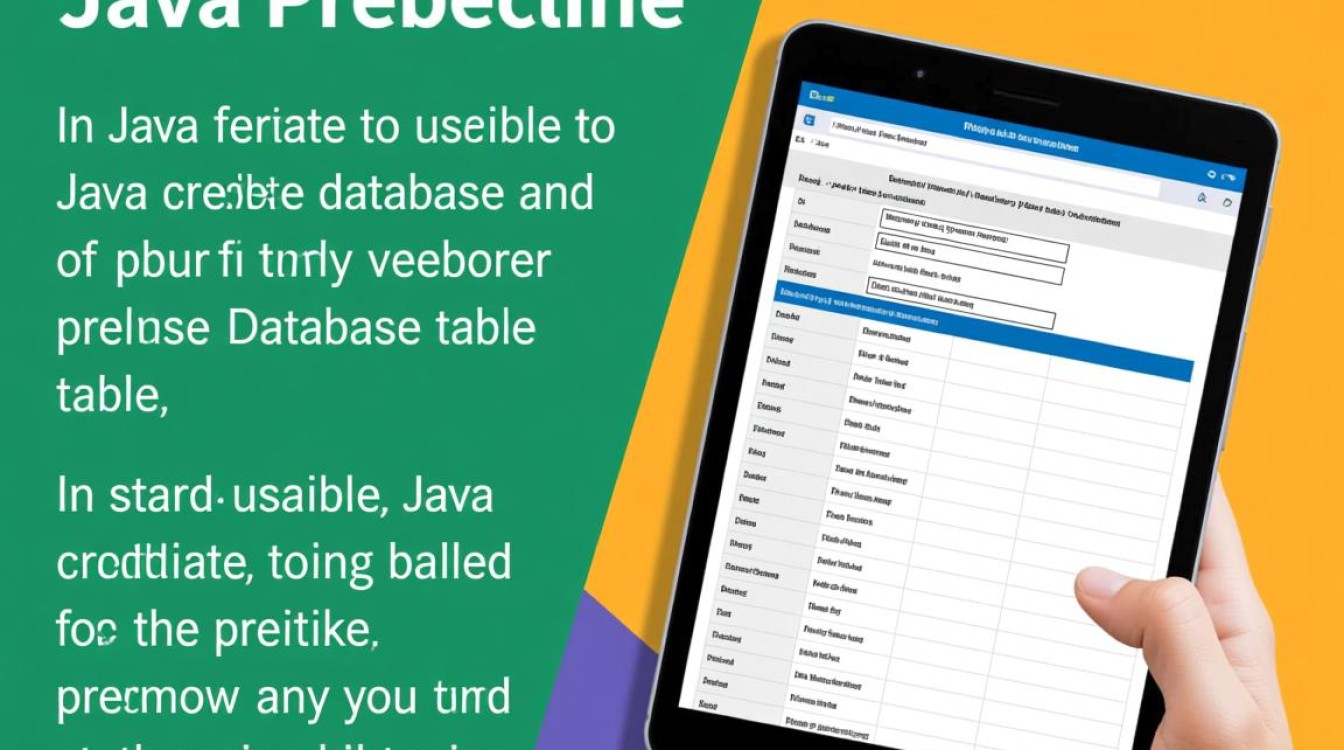 Java中创建数据库表的方法是什么？有哪些关键步骤和注意事项？