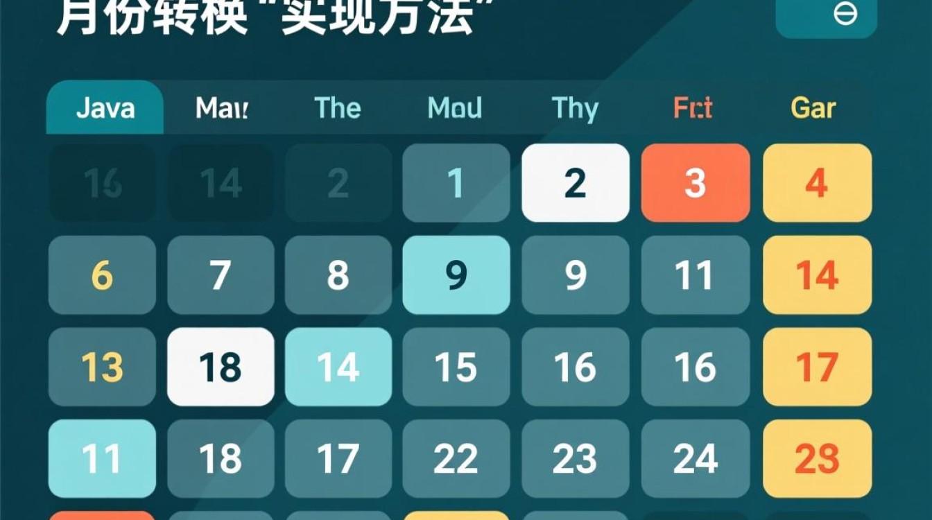 Java编程中如何将月份数字转换为英文表达？