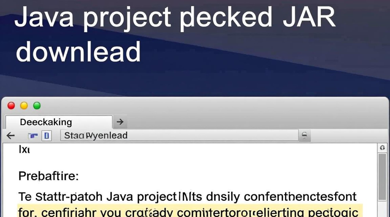 Java项目打包成jar文件下载时，有哪些步骤和注意事项？