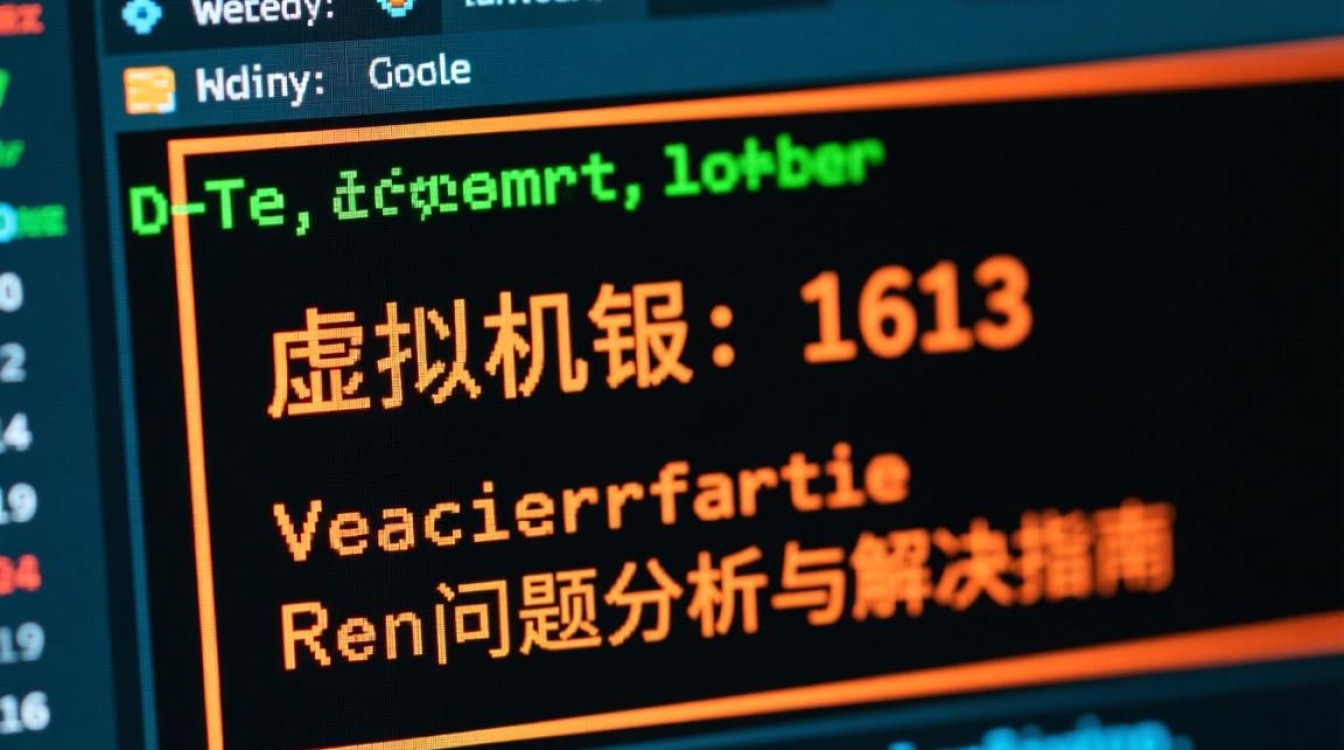 虚拟机报错1613原因及解决方法，如何快速排查修复？