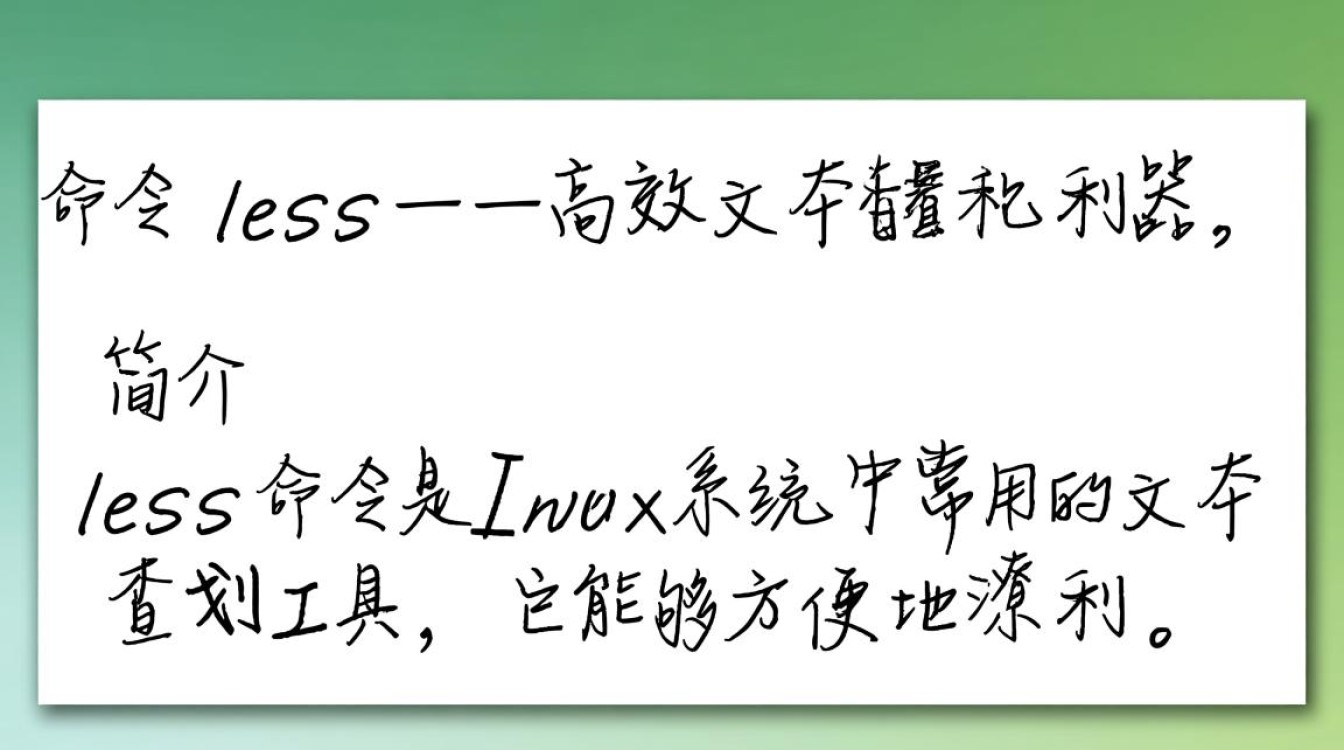 Linux命令less的用法和功能究竟有何独特之处？