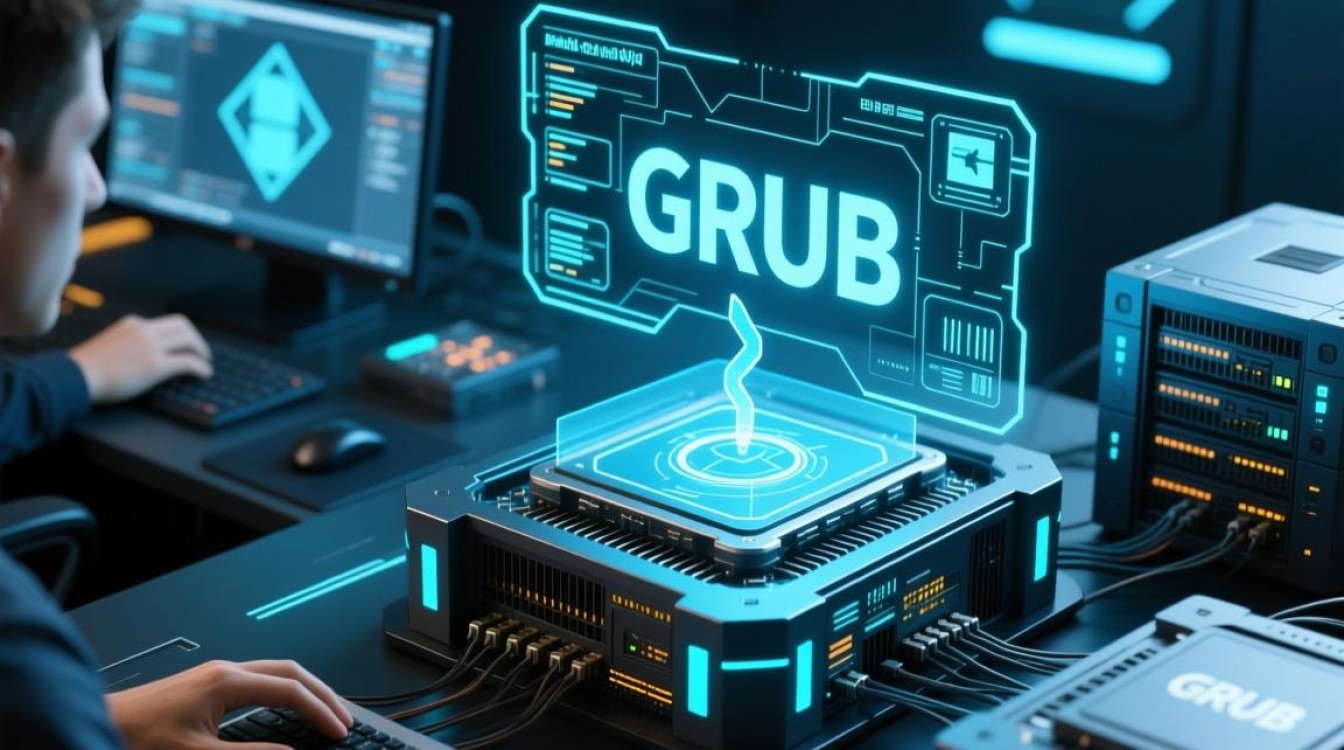 如何在虚拟机中正确进入和操作grub界面？