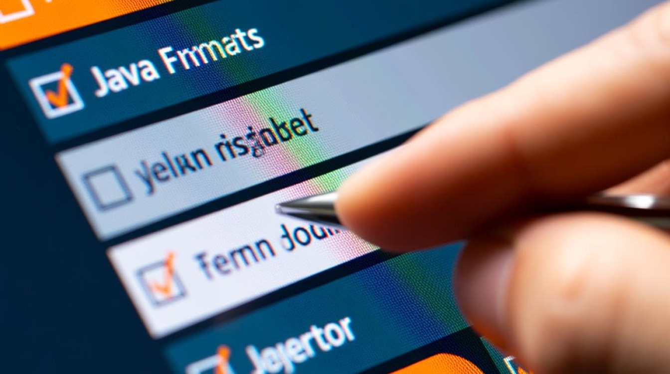 Java中如何为表单元素添加单选或复选勾选框的详细步骤是什么？