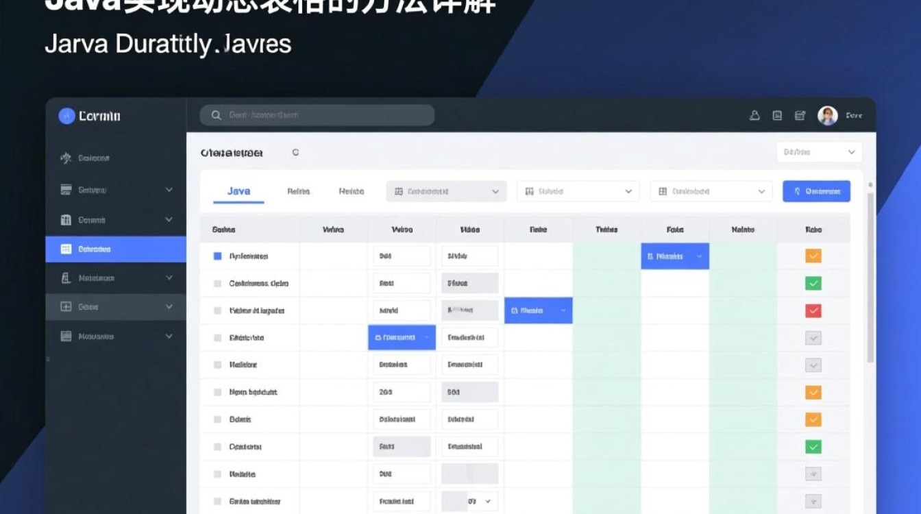 Java如何实现动态表格的创建与交互操作?-好主机测评网