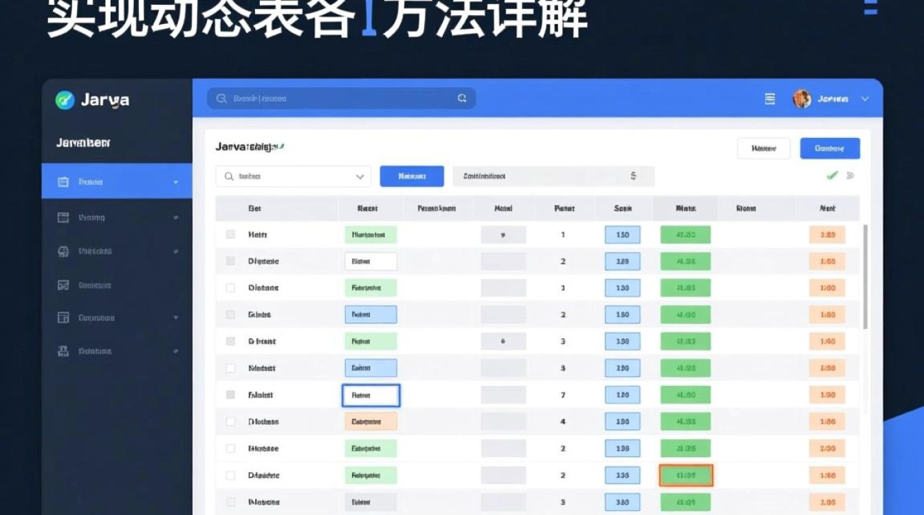 Java如何实现动态表格的创建与交互操作? Java如何实现动态表格的创建与交互操作?