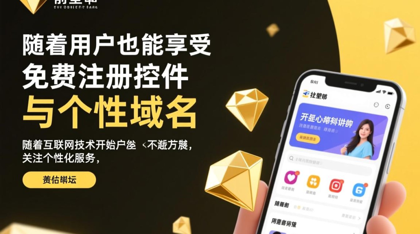 非黄钻免费注册控件个性域名