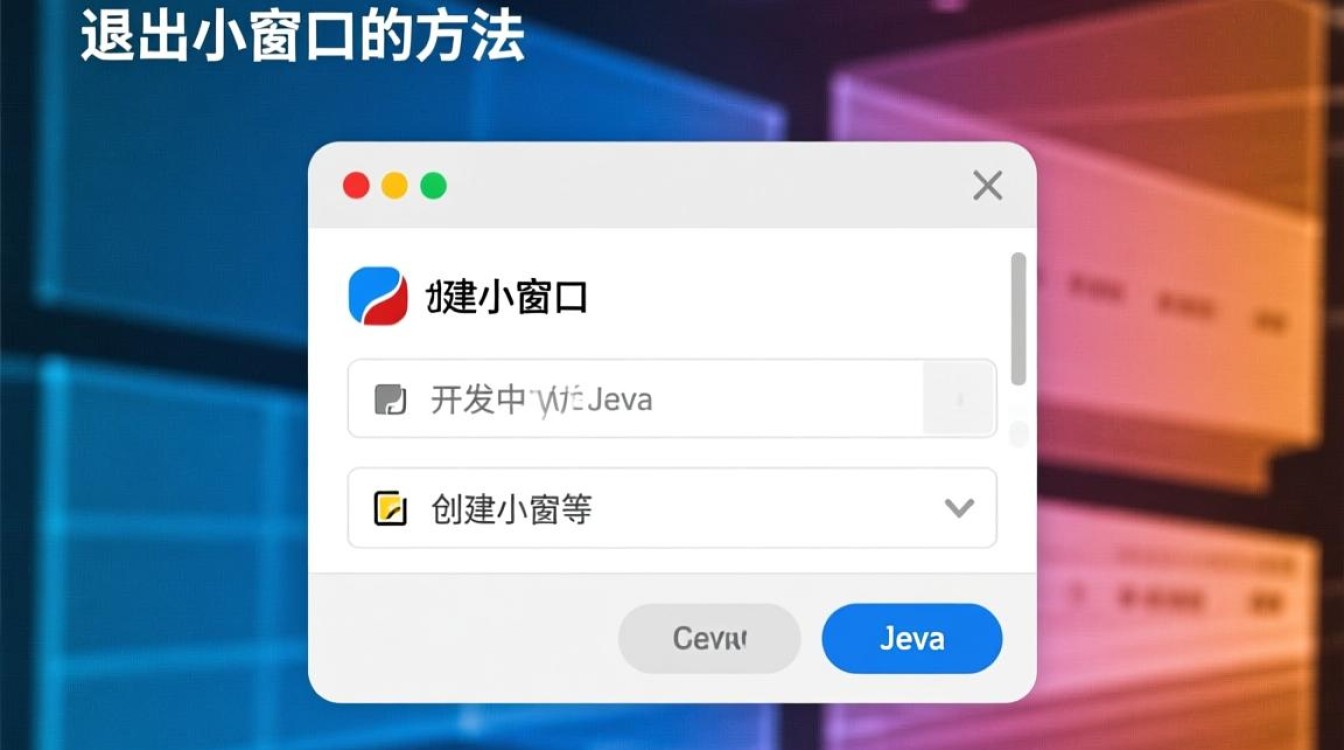 Java程序中小窗口如何优雅退出?有几种方法实现? Java程序中小窗口如何优雅退出?有几种方法实现?