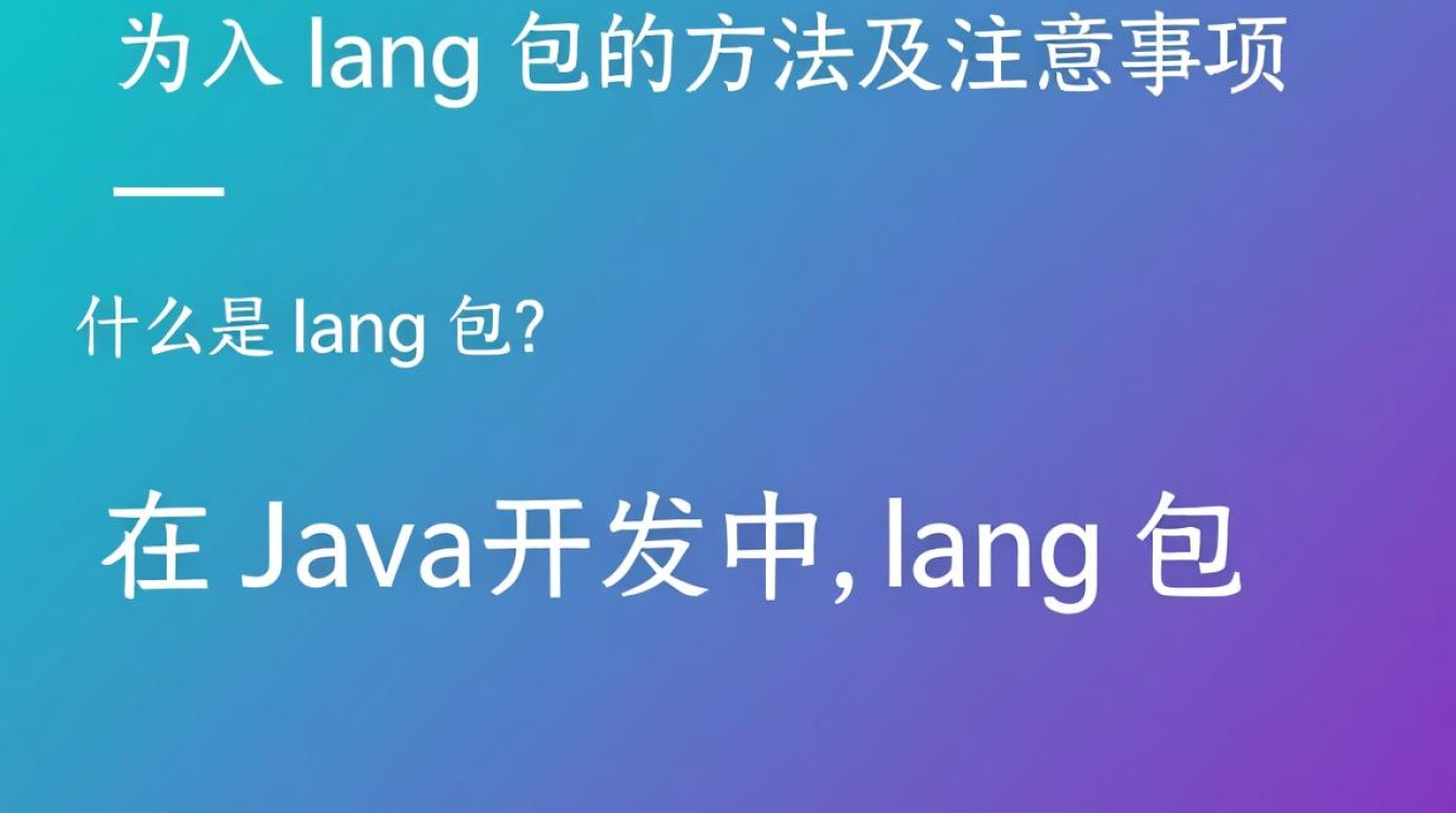 Java在哪些场景下需要手动引入lang包?为什么不是默认包含? Java在哪些场景下需要手动引入lang包?为什么不是默认包含?