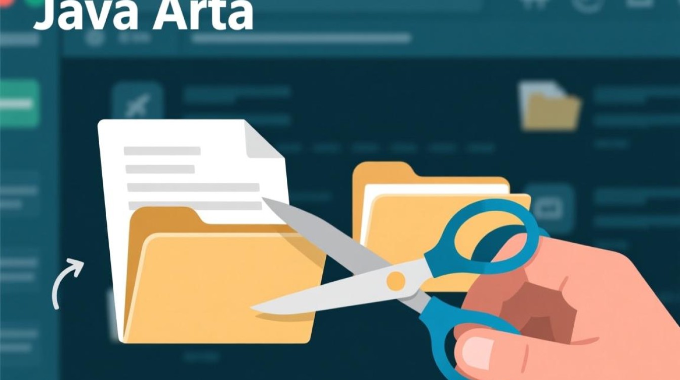 Java中实现文件剪切操作的具体步骤和代码示例是怎样的？