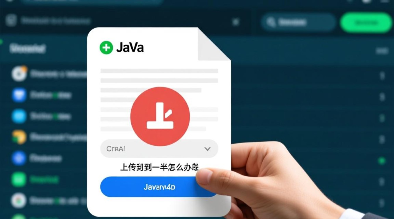Java文件上传中途中断，如何有效恢复并完成上传？
