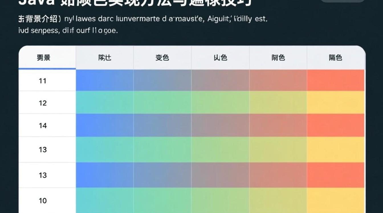 java隔行变色怎么遍历