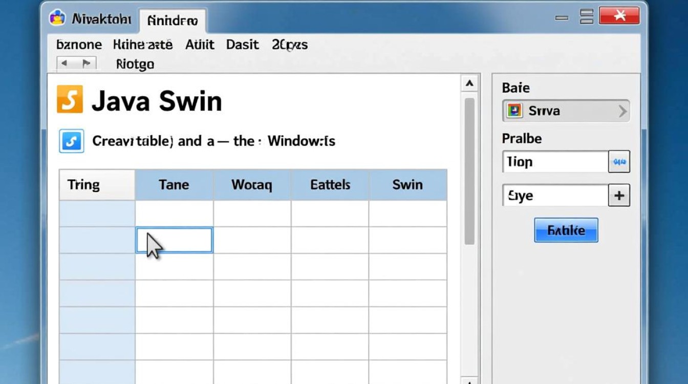 Java窗口中如何创建一个简单的表格界面？-好主机测评网