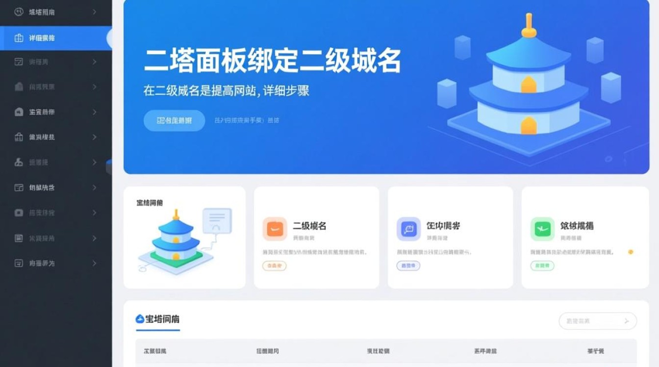 宝塔面板绑定二级域名时，有哪些注意事项和常见问题？