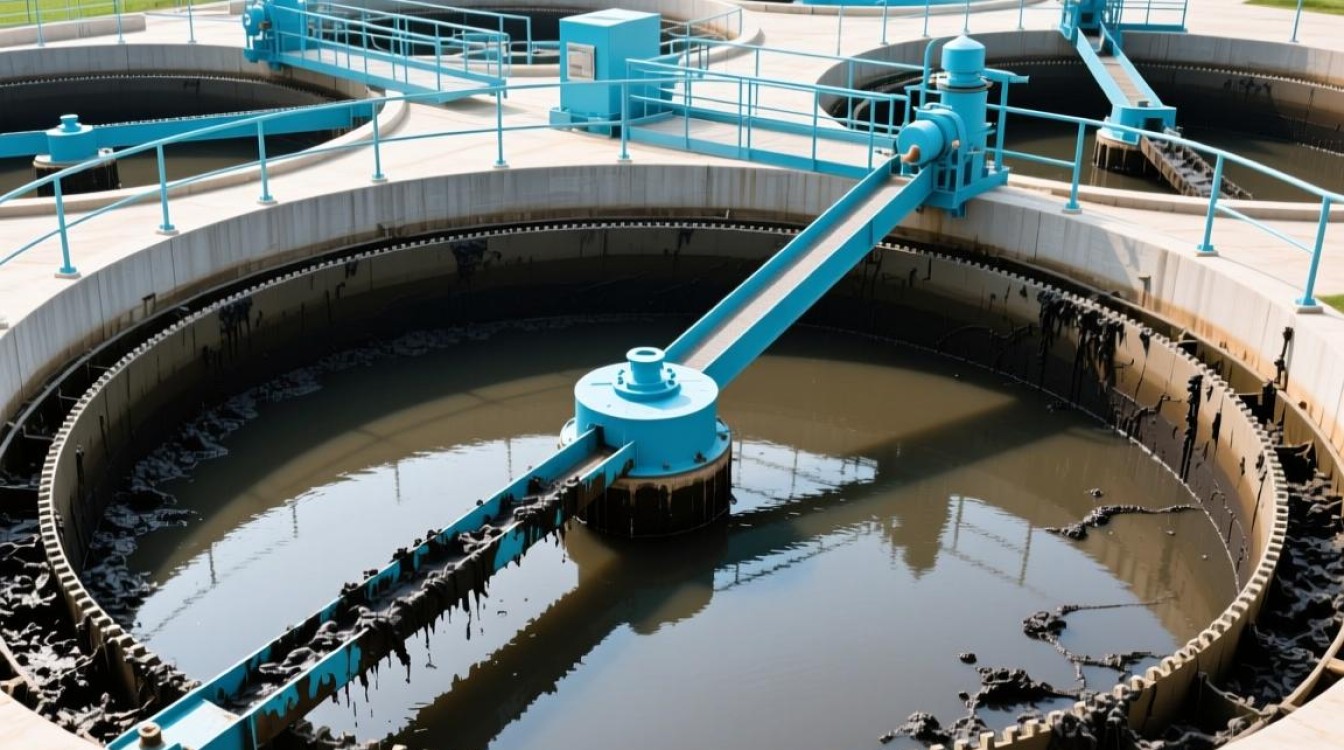 辅流式污泥浓缩池计算中，有哪些关键参数和步骤需要注意？