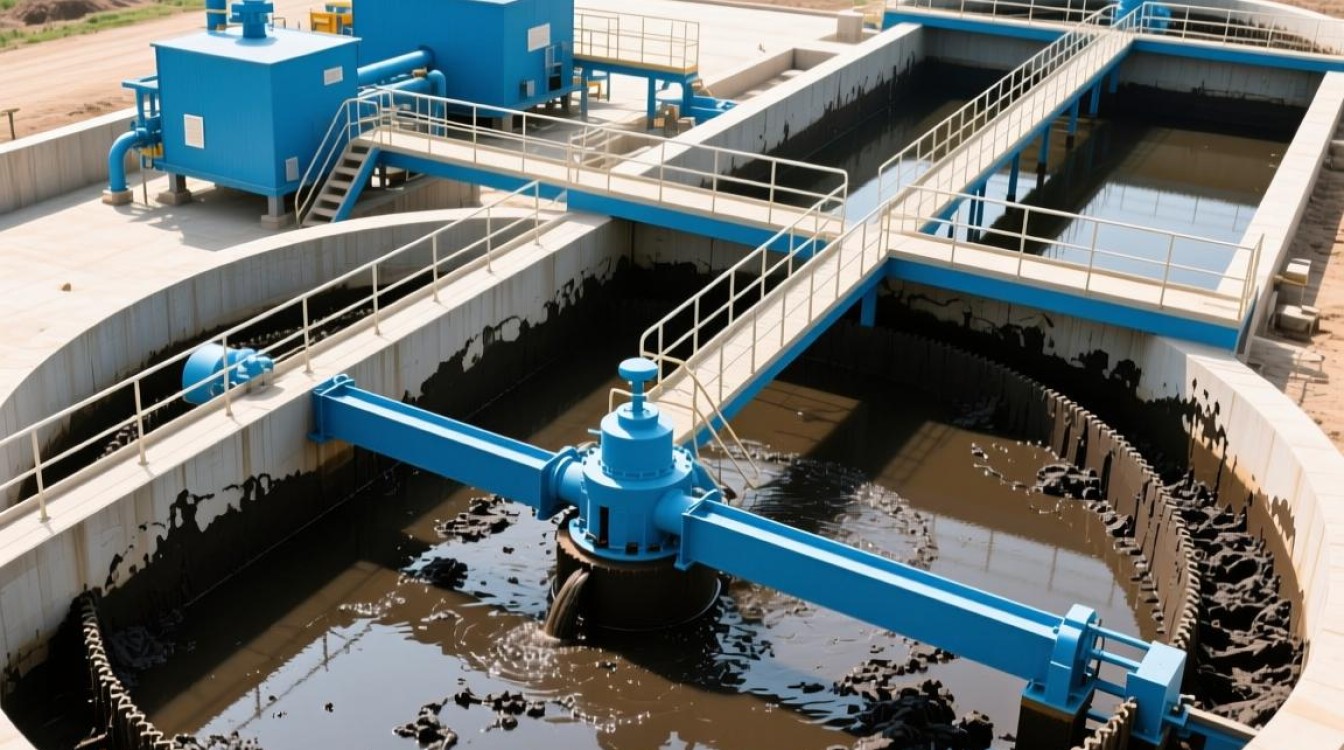 辅流式污泥浓缩池计算中，有哪些关键参数和步骤需要注意？