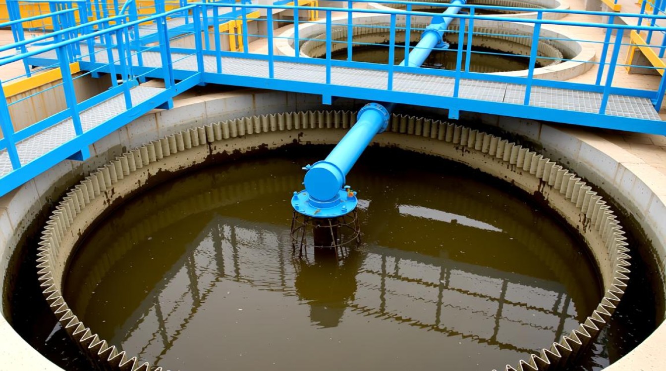 辅流式污泥浓缩池计算中，有哪些关键参数和步骤需要注意？