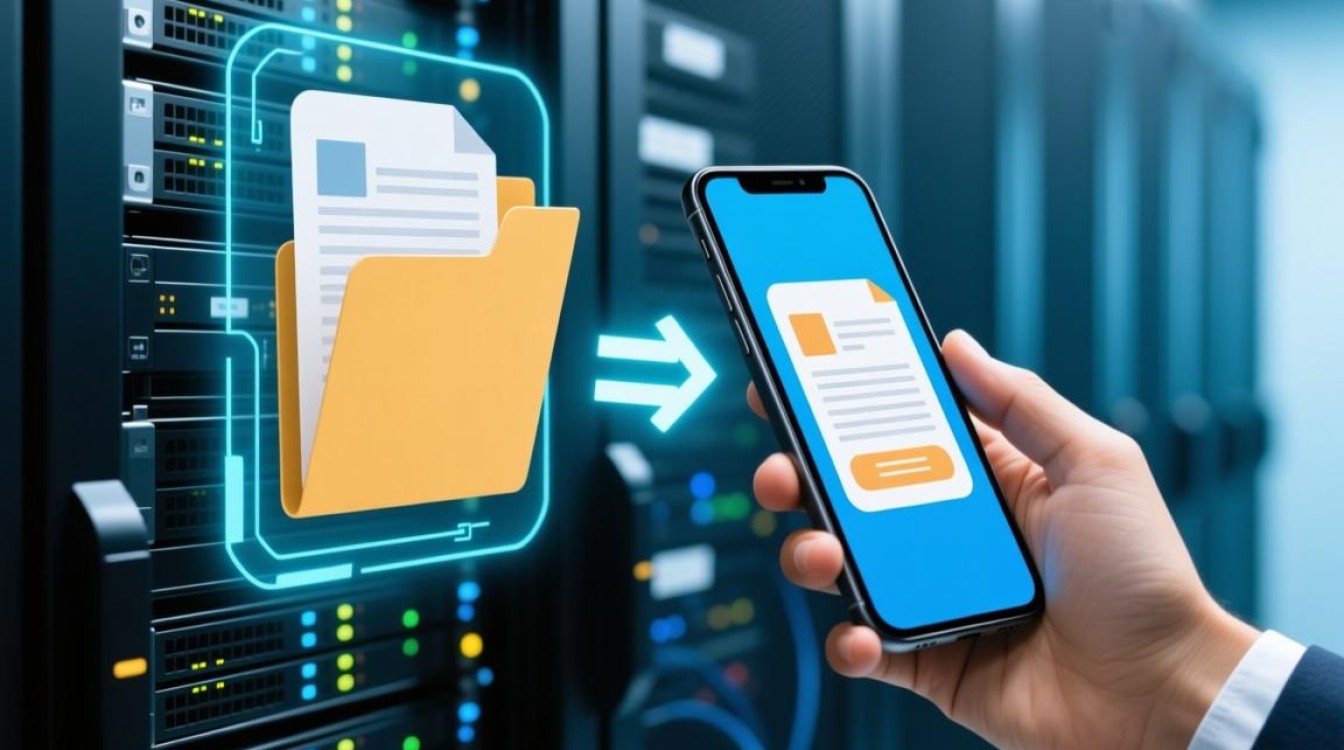 如何在服务器上为手机端设置并放置特定文件？