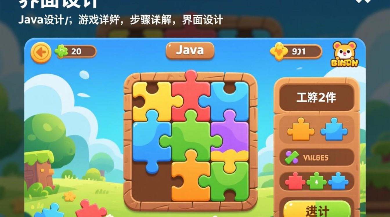 Java拼图游戏界面制作方法详解？如何实现拼图游戏界面设计？