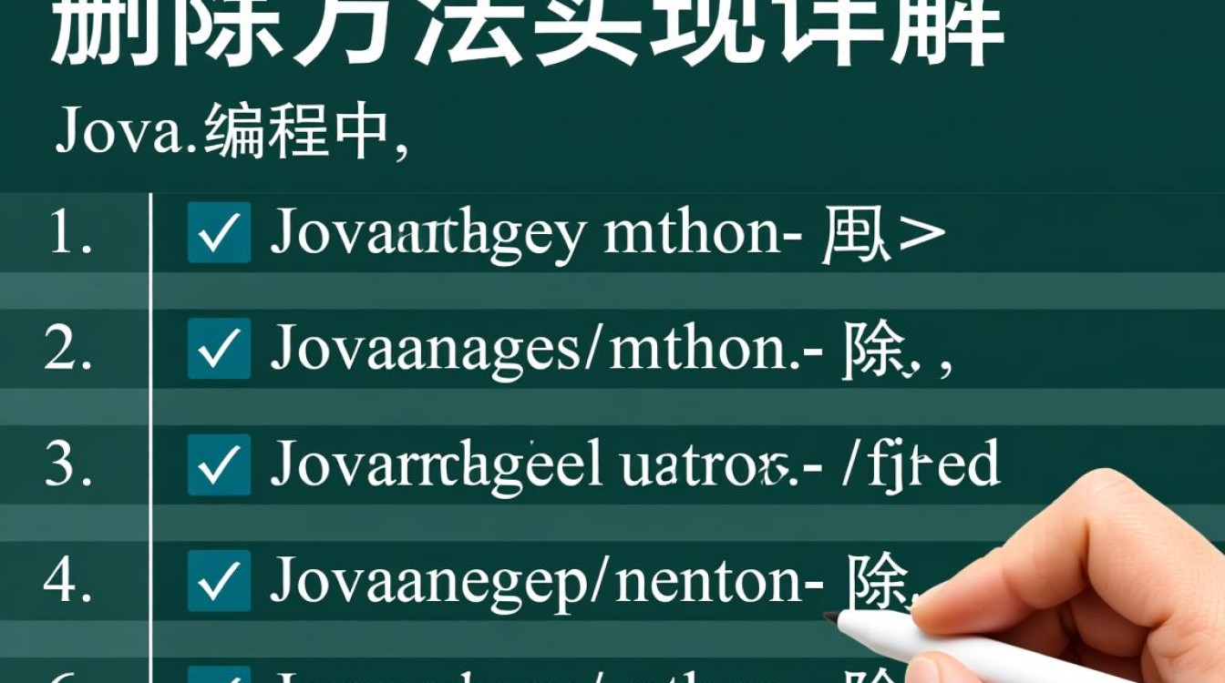 Java删除方法如何编写?不同场景下实现细节是什么? Java删除方法如何编写?不同场景下实现细节是什么?