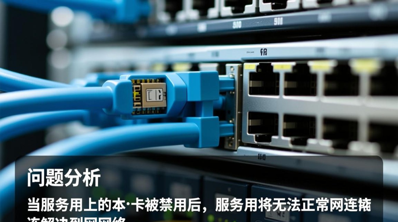 服务器禁用网卡导致无法连接，是配置错误还是硬件故障？解决方法是什么？
