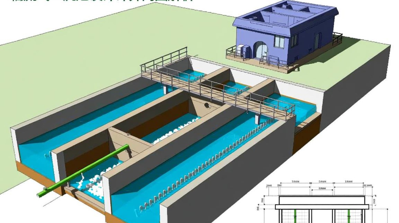 辐流式二沉池设计计算简图，其内部结构及计算原理是否易于理解？
