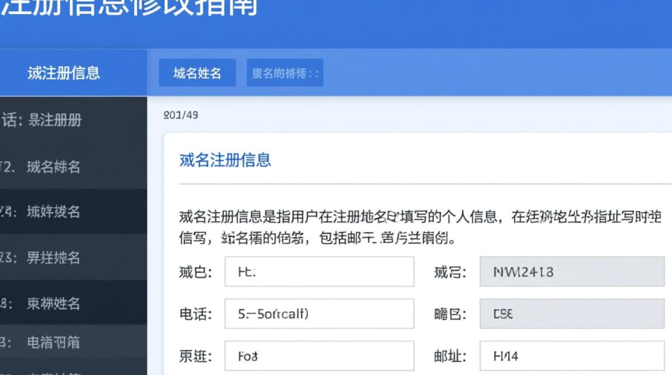 域名注册信息修改流程详解，为何我的资料总是无法更新？