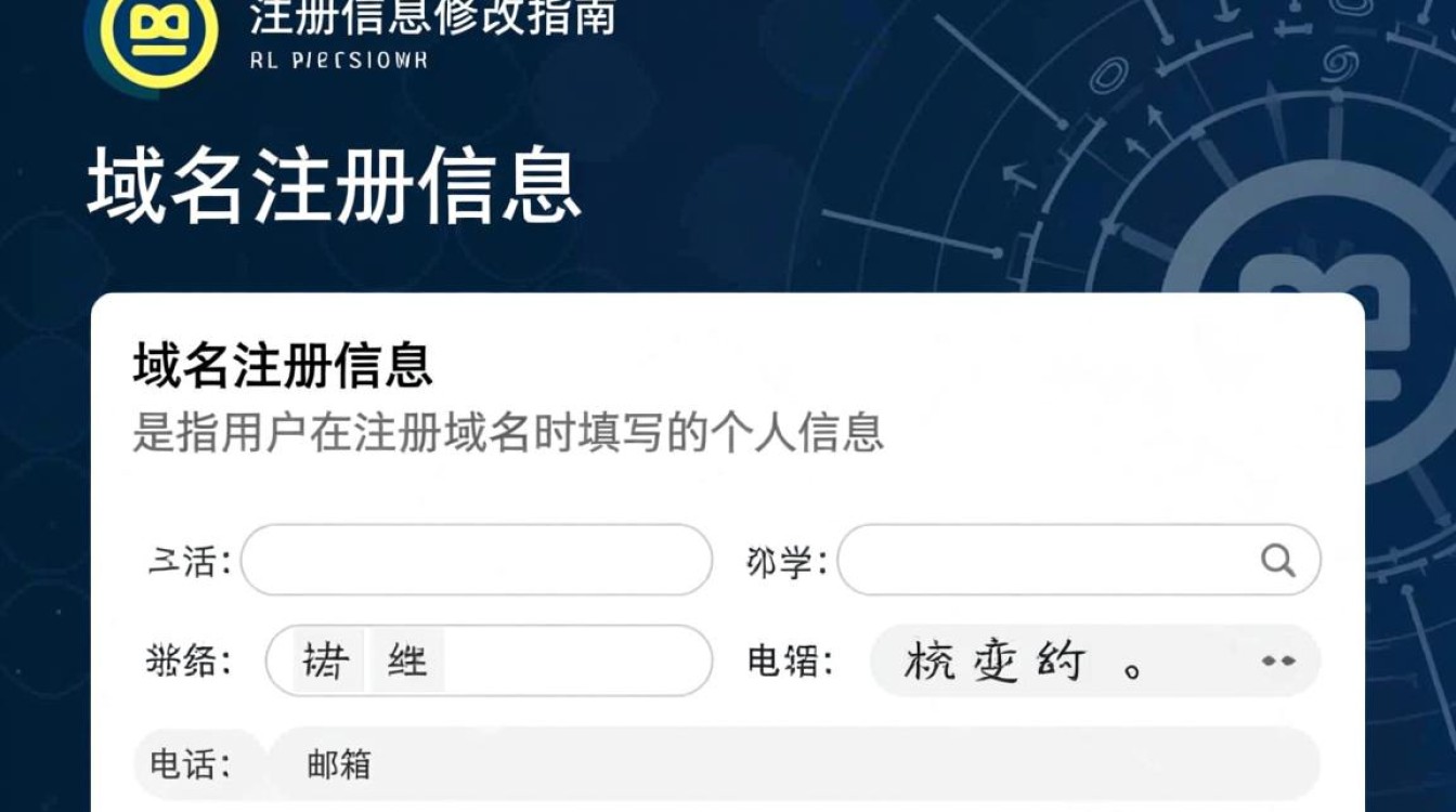 域名注册信息修改流程详解，为何我的资料总是无法更新？