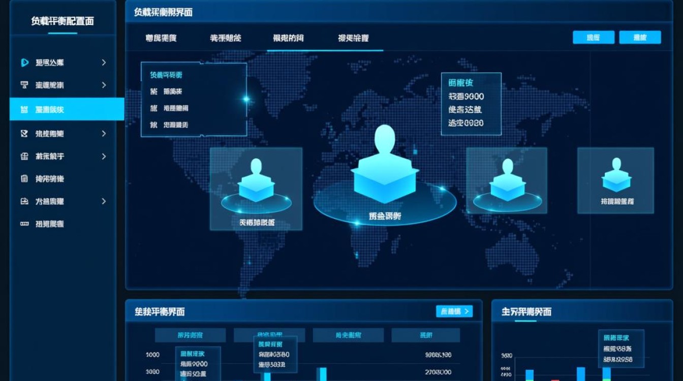 如何在负载均衡配置界面实现高效的网络流量分配策略？