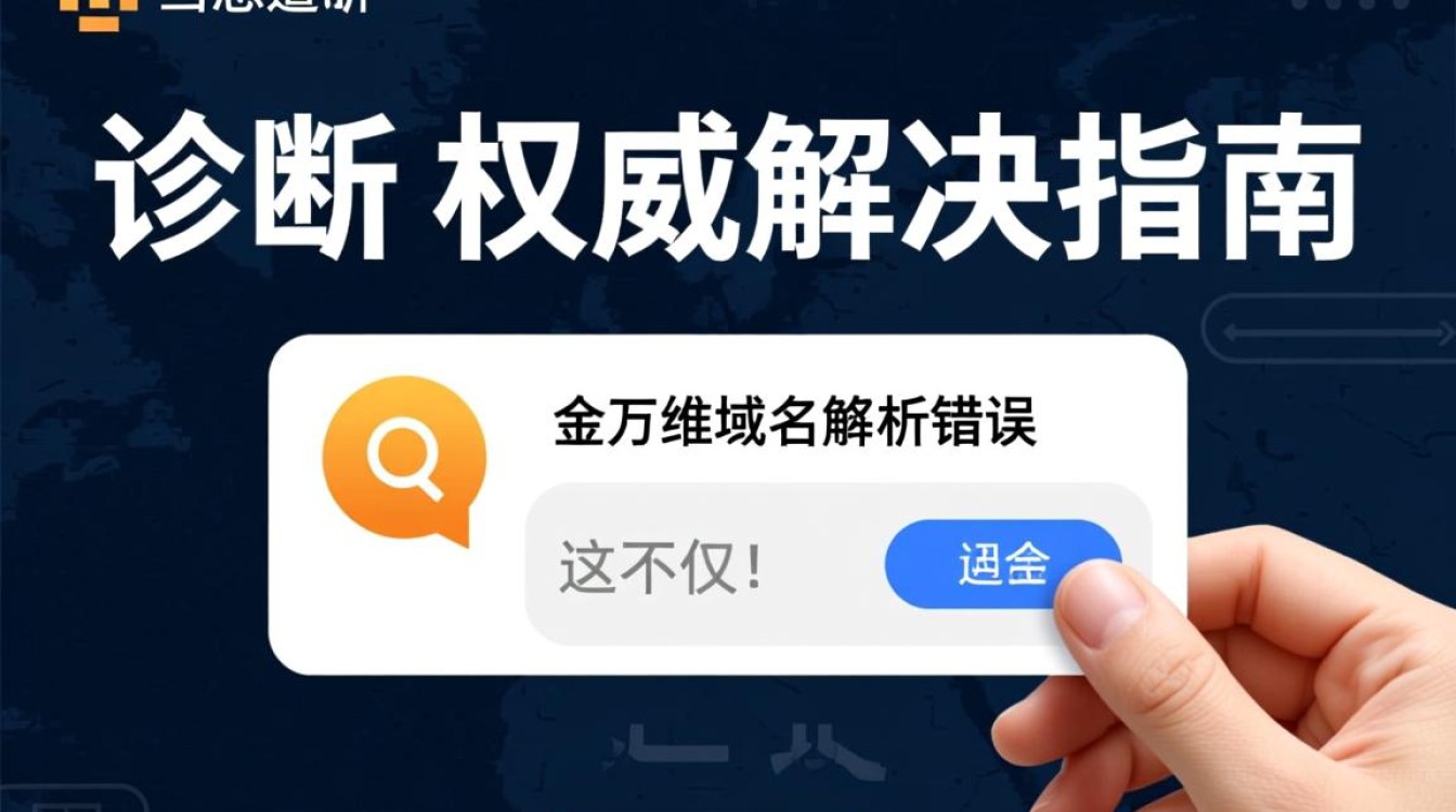 金万维域名解析错误怎么解决？企业DNS故障排查指南