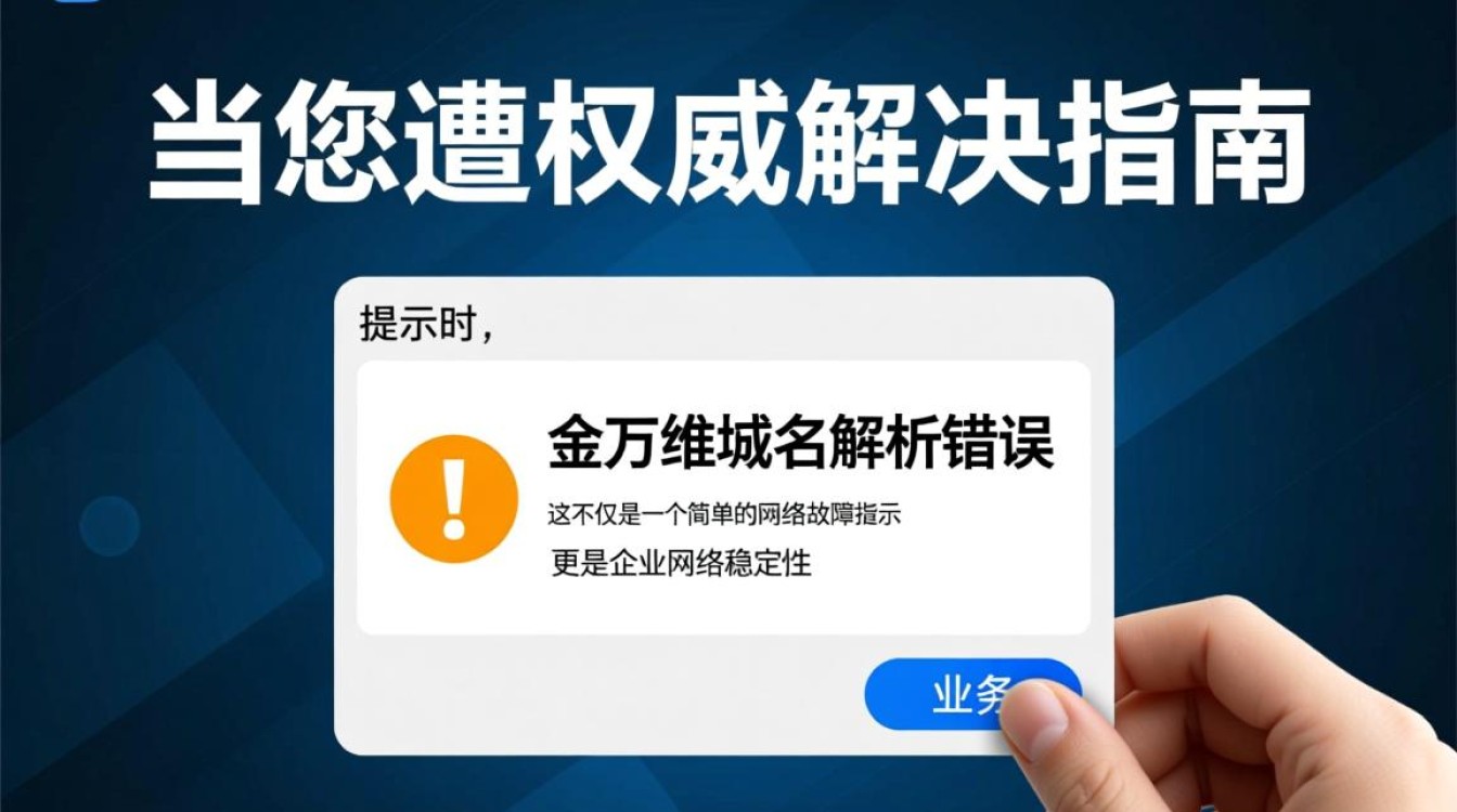 金万维域名解析错误怎么解决？企业DNS故障排查指南