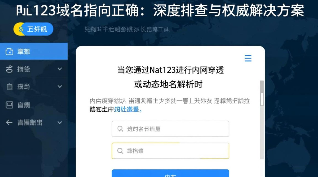 Nat123域名指向不正确怎么办？内网穿透故障修复全指南