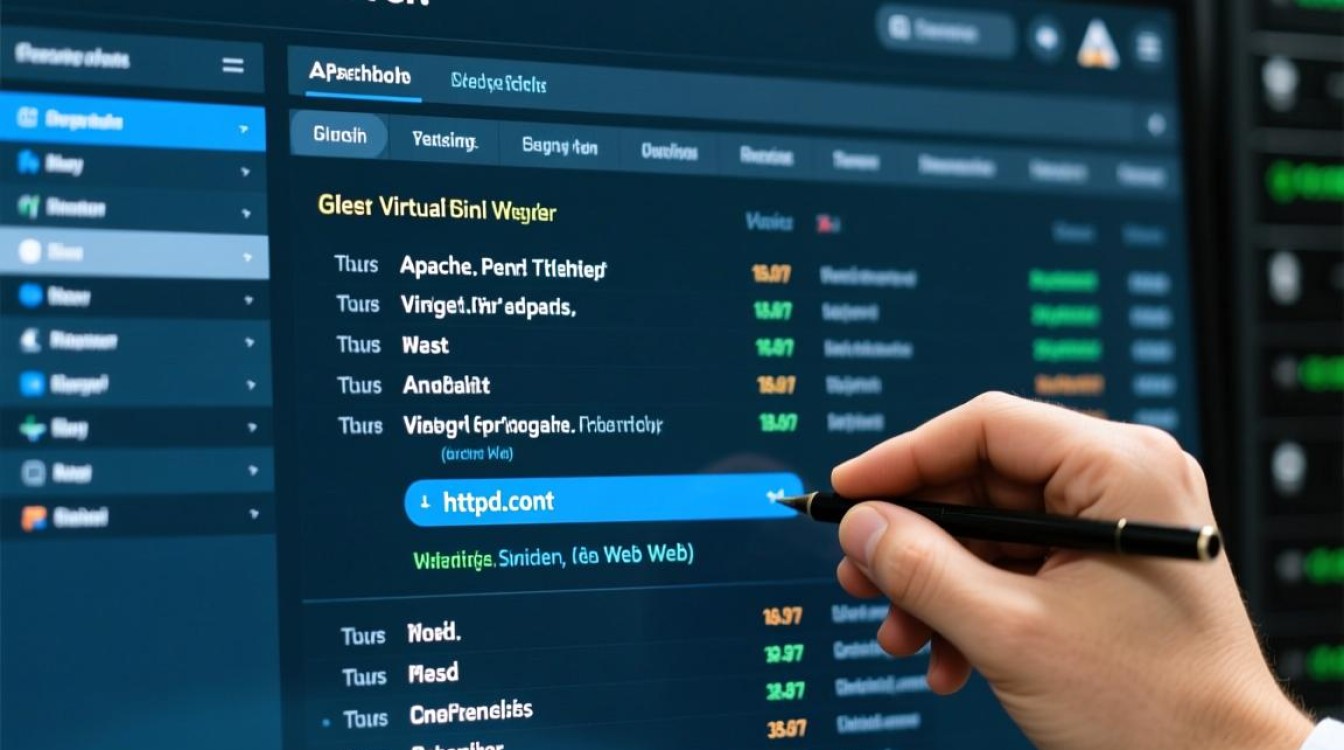httpd.conf如何配置域名，虚拟主机怎么绑定域名